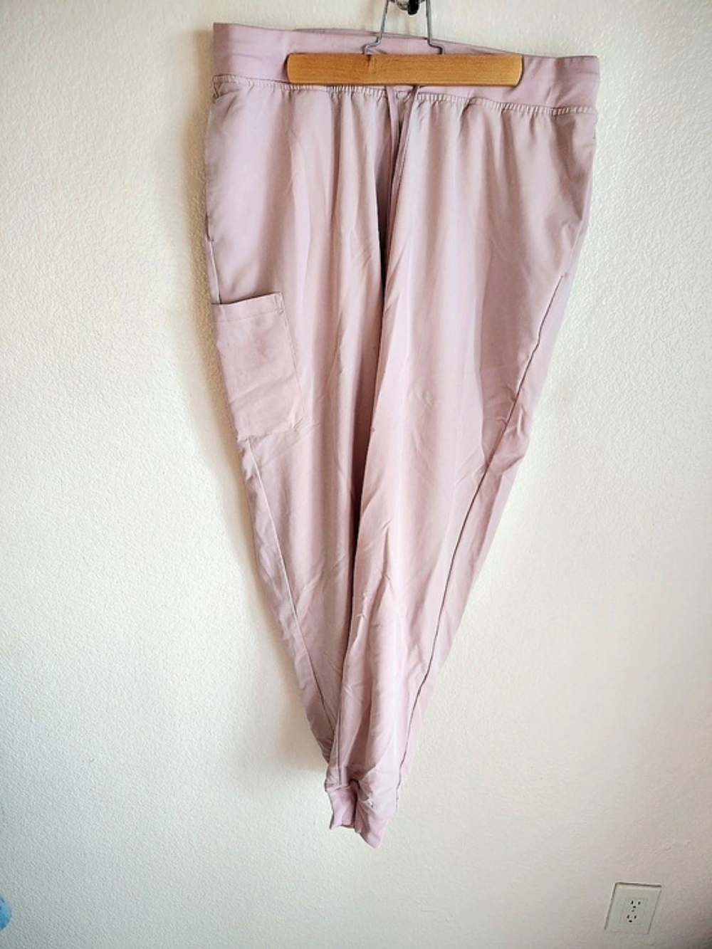 Mandala High Waisted Jogger Scrub Pants Pink XL Women's TALL